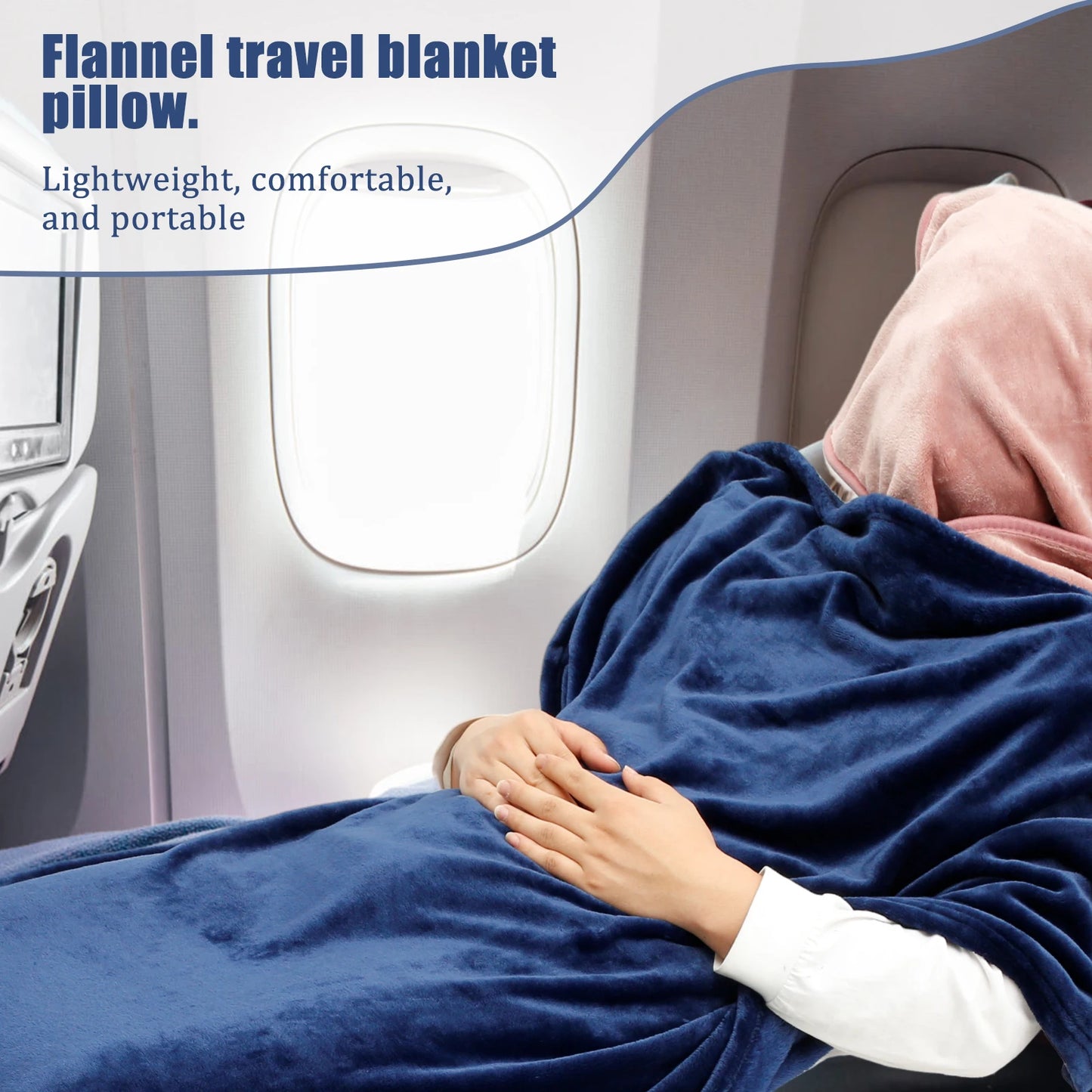 2-in-1 Travel Pillow & Blanket
