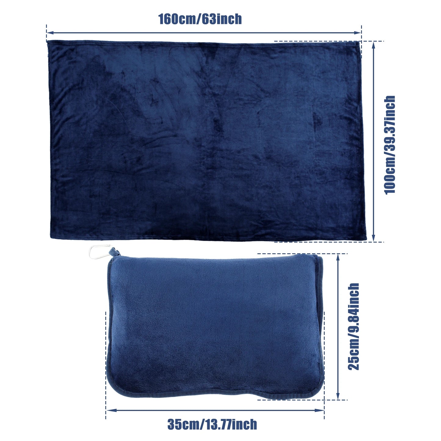 2-in-1 Travel Pillow & Blanket