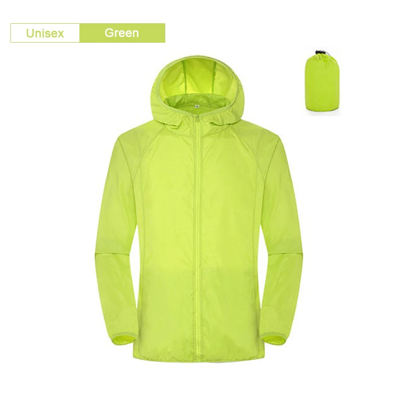 Unisex Waterproof Camping Rain Jacket