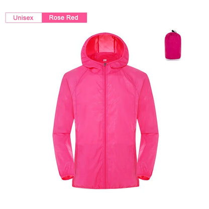 Unisex Waterproof Camping Rain Jacket