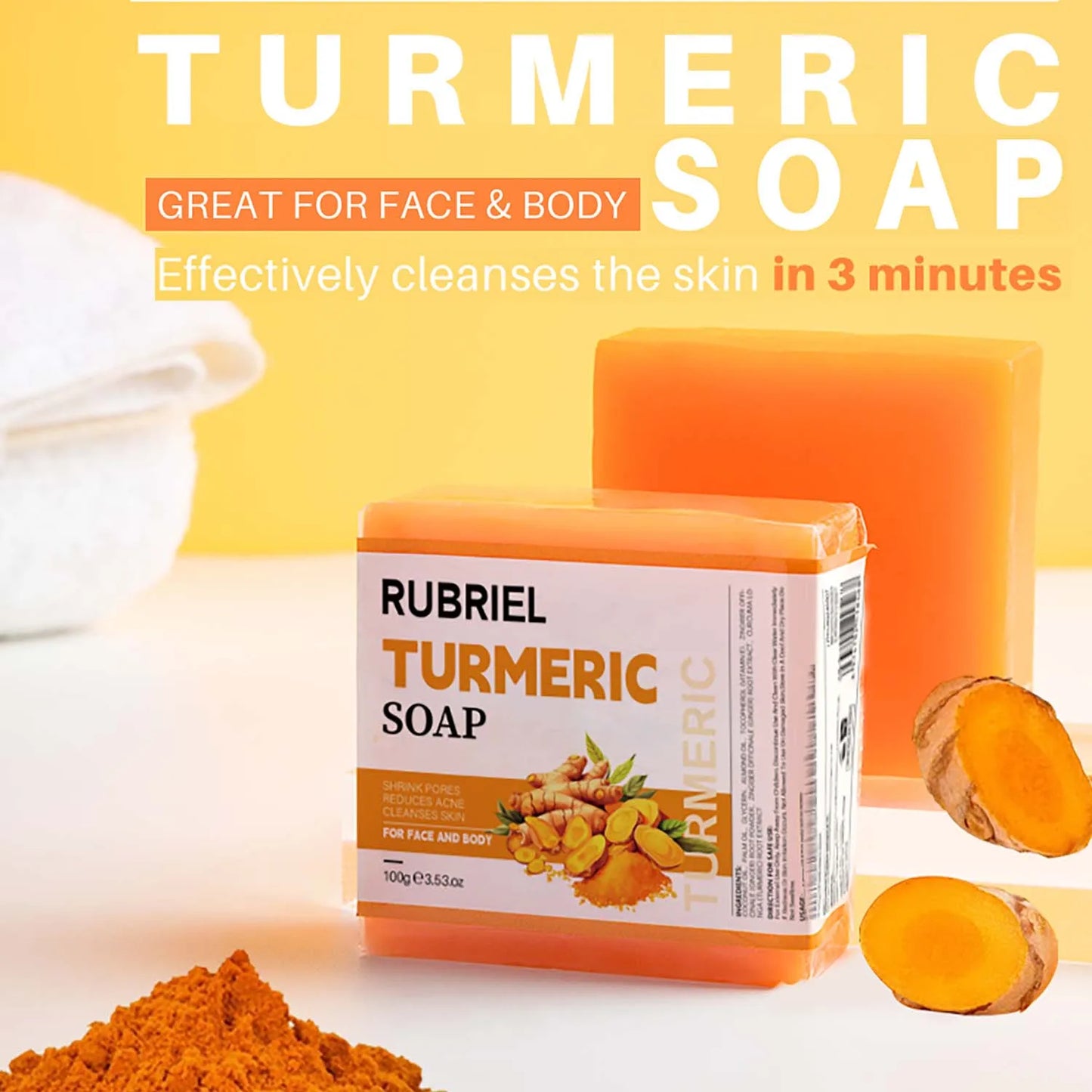 Travel Turmeric Whitening Soap