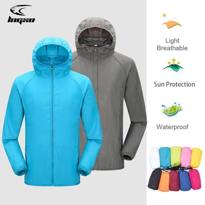 Unisex Waterproof Camping Rain Jacket