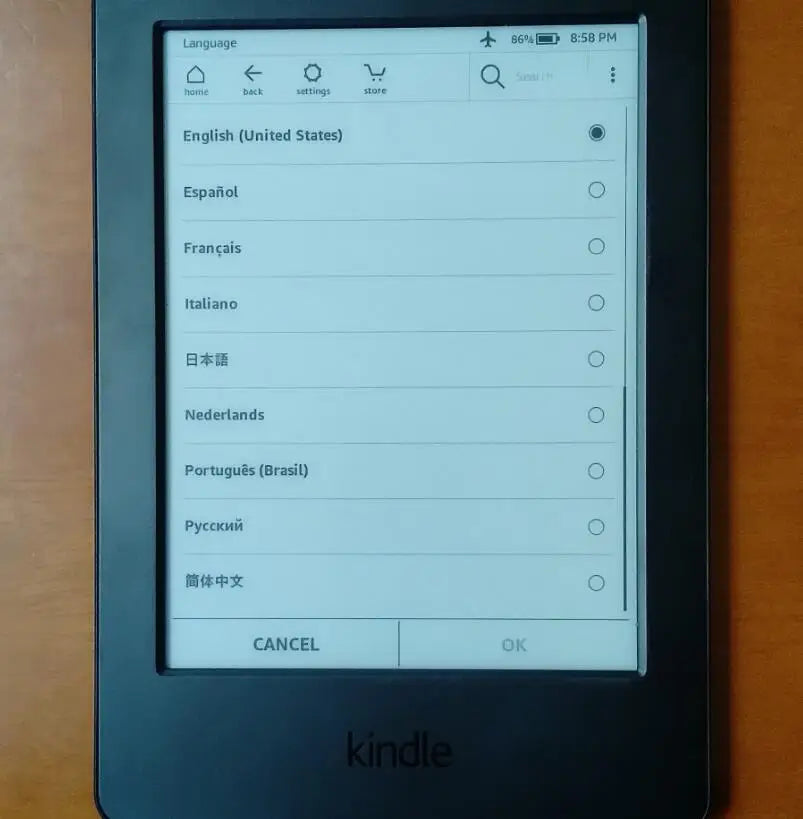 E-Book Reader (No Backlight)